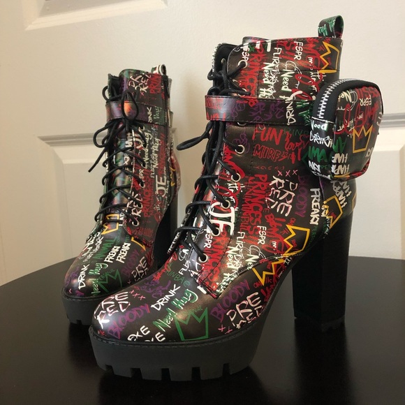 YoKi heeled boots. Women Sz 9.5 alternative heeled boots. NEVER WORN - Picture 3 of 4